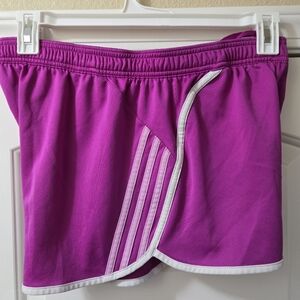 Purple Adidas shorts size large